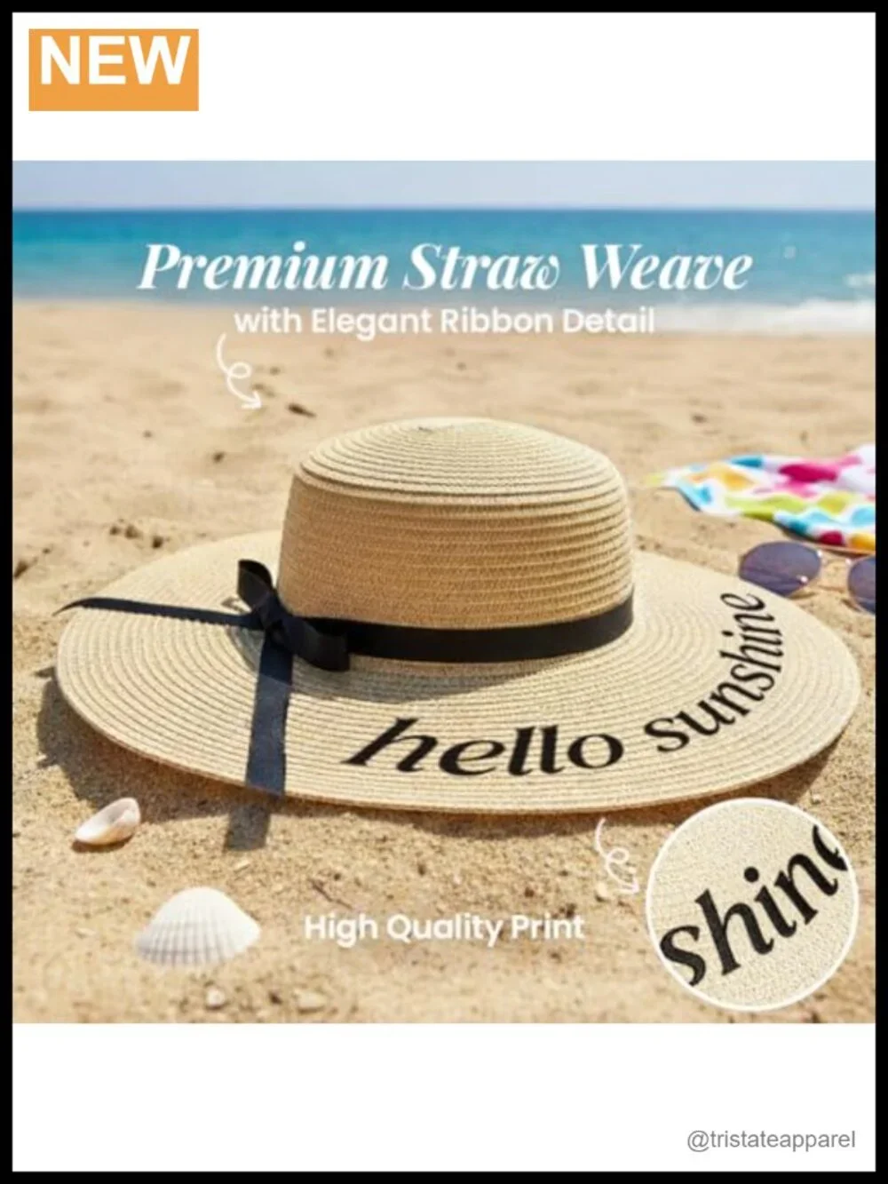 Wide Brim Floppy Sun Hat Lightweight Woven Straw Beach Vacation